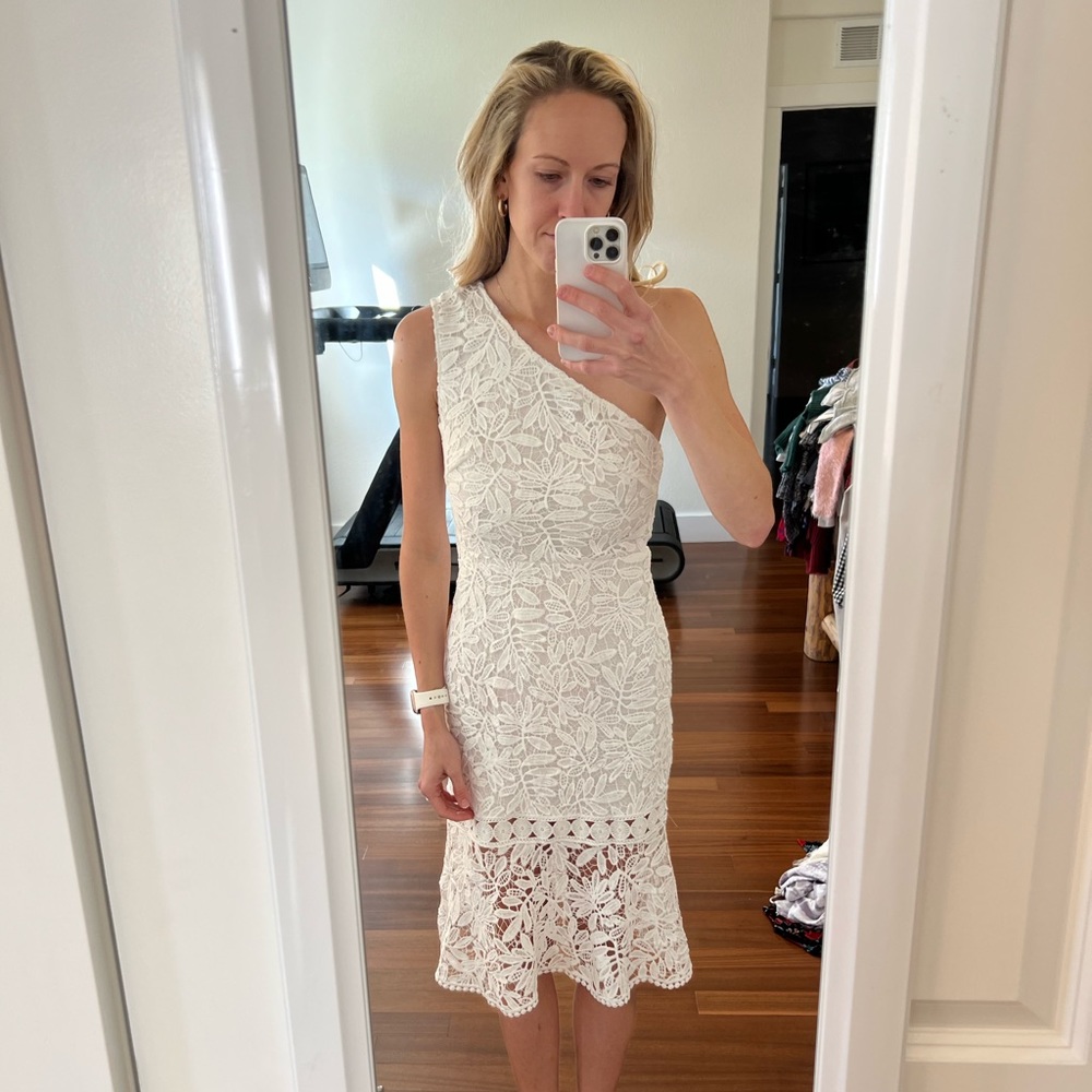 White One Shoulder Dress